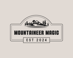 Mountain Travel Landscape logo design