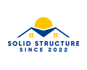 Residential Roofing Structure logo design