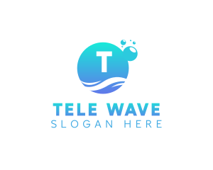 Bubble Wash Cleaning logo design