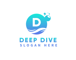 Bubble Wash Cleaning logo design