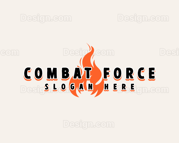 Roast Fire Flame Logo