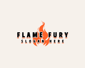 Roast Fire Flame logo design