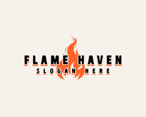 Roast Fire Flame logo