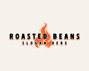 Roast Fire Flame logo design