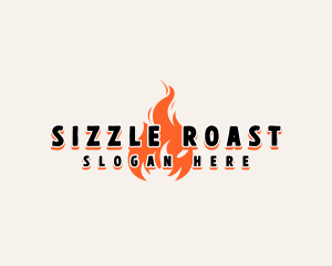 Roast Fire Flame logo