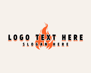 Fire - Roast Fire Flame logo design