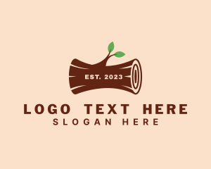 Wood Log Carpentry logo