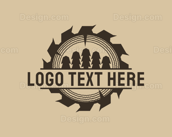 Woodcutter Lumberjack Timber Logo