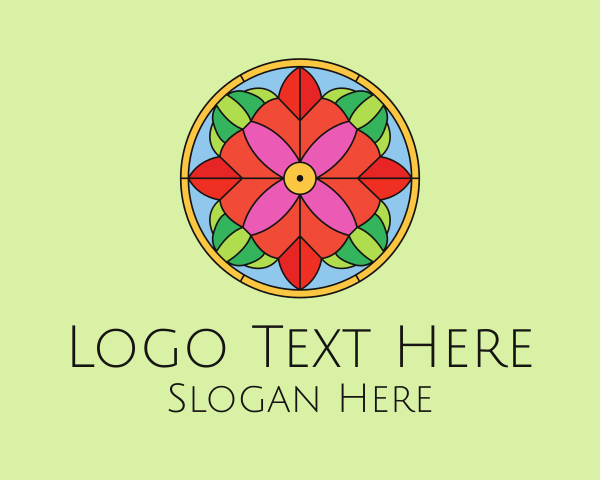 Floral Stained Glass logo