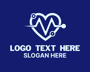 Heartbeat - Medical Heart Lifeline logo design