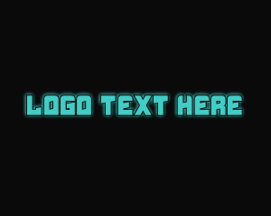 Techy Blue Text logo
