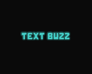 Techy Blue Text logo design