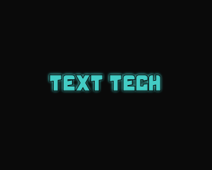 Techy Blue Text logo
