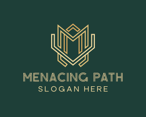 Modern Geometric Art Deco logo design