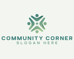 People Community Organization logo design