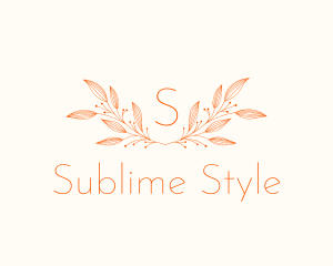 Aesthetic Nature Leaf  logo