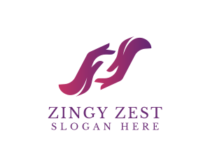 Manicure Hand Letter Z logo design