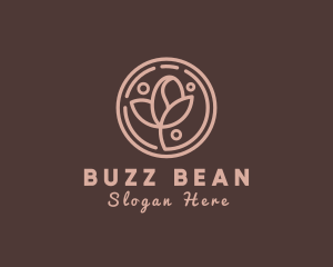 Coffee Bean Plant Leaf logo design