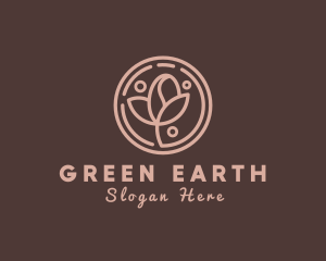 Coffee Bean Plant Leaf logo design