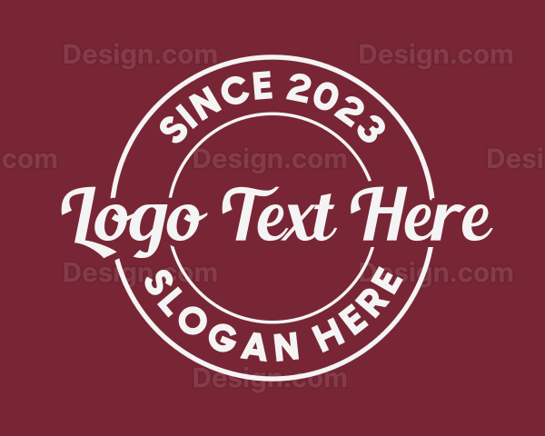 Round Script Style Logo