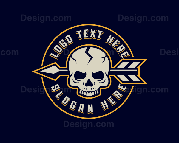 Skull Arrow Hunter Logo