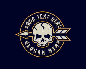 Skull Arrow Hunter Logo