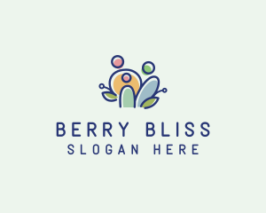 Colorful Family People  logo design