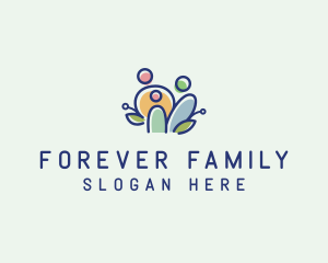 Colorful Family People  logo