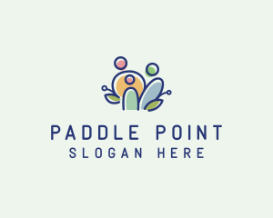 Colorful Family People  logo design