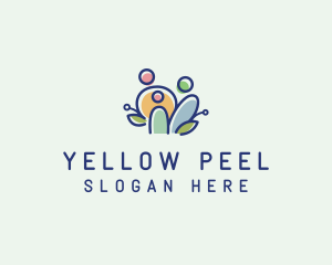 Colorful Family People  logo design