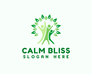 Wellness Human Tree logo design