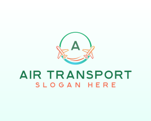 Airplane Travel Tourism logo design