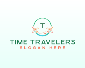 Airplane Travel Tourism logo design