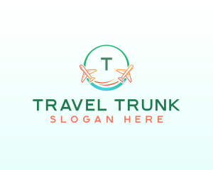 Airplane Travel Tourism logo design