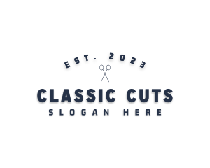 Barber Haircut Scissors logo