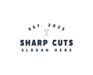 Barber Haircut Scissors logo
