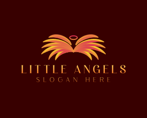 Halo Angel Wings logo design