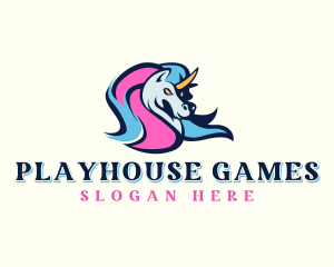 Unicorn Gaming Streamer logo design