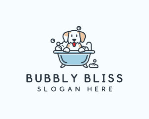 Dog Bubble Bath  logo design