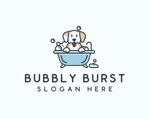 Dog Bubble Bath  logo design