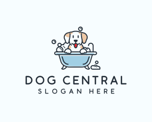 Dog Bubble Bath  logo design