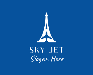 French Airline Aircraft logo design