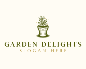 Plant Landscaping Garden logo design