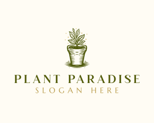 Plant Landscaping Garden logo design