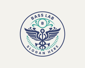 Caduceus Health Hospital logo design