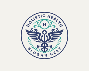 Caduceus Health Hospital logo design