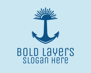 Sunset Bay Anchor logo design