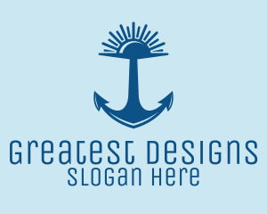 Sunset Bay Anchor logo design