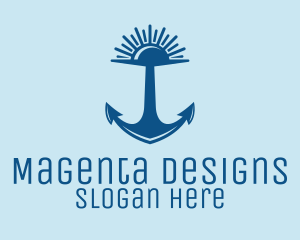 Sunset Bay Anchor logo design