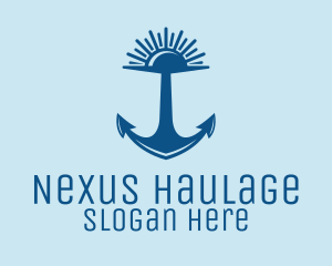 Sunset Bay Anchor logo design